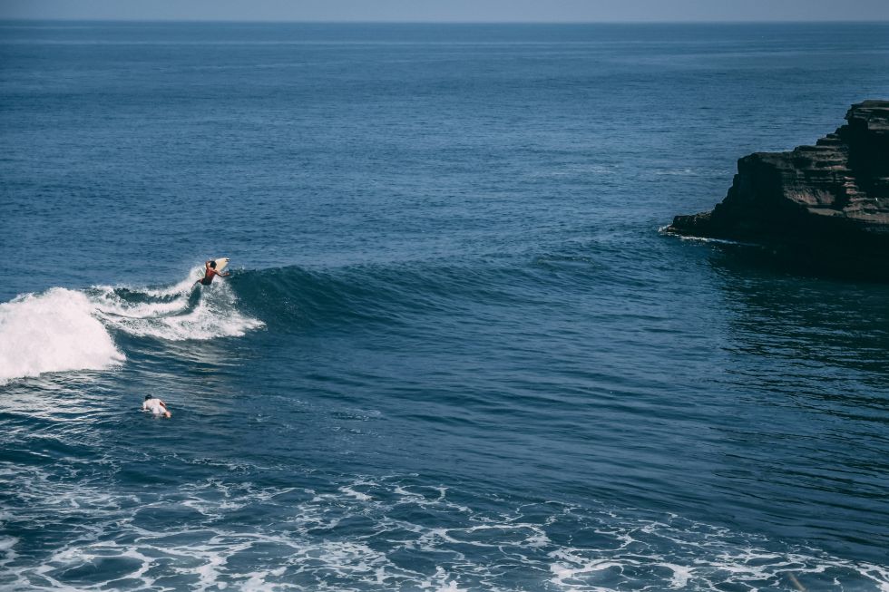 surfing Bali