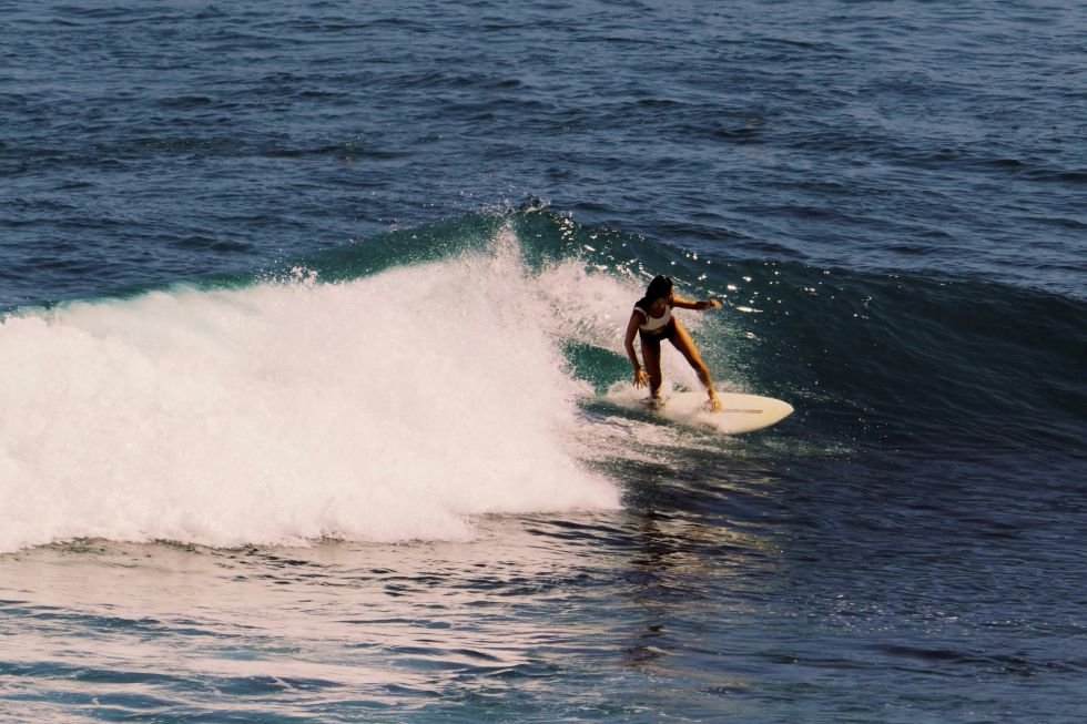 surfing Bali